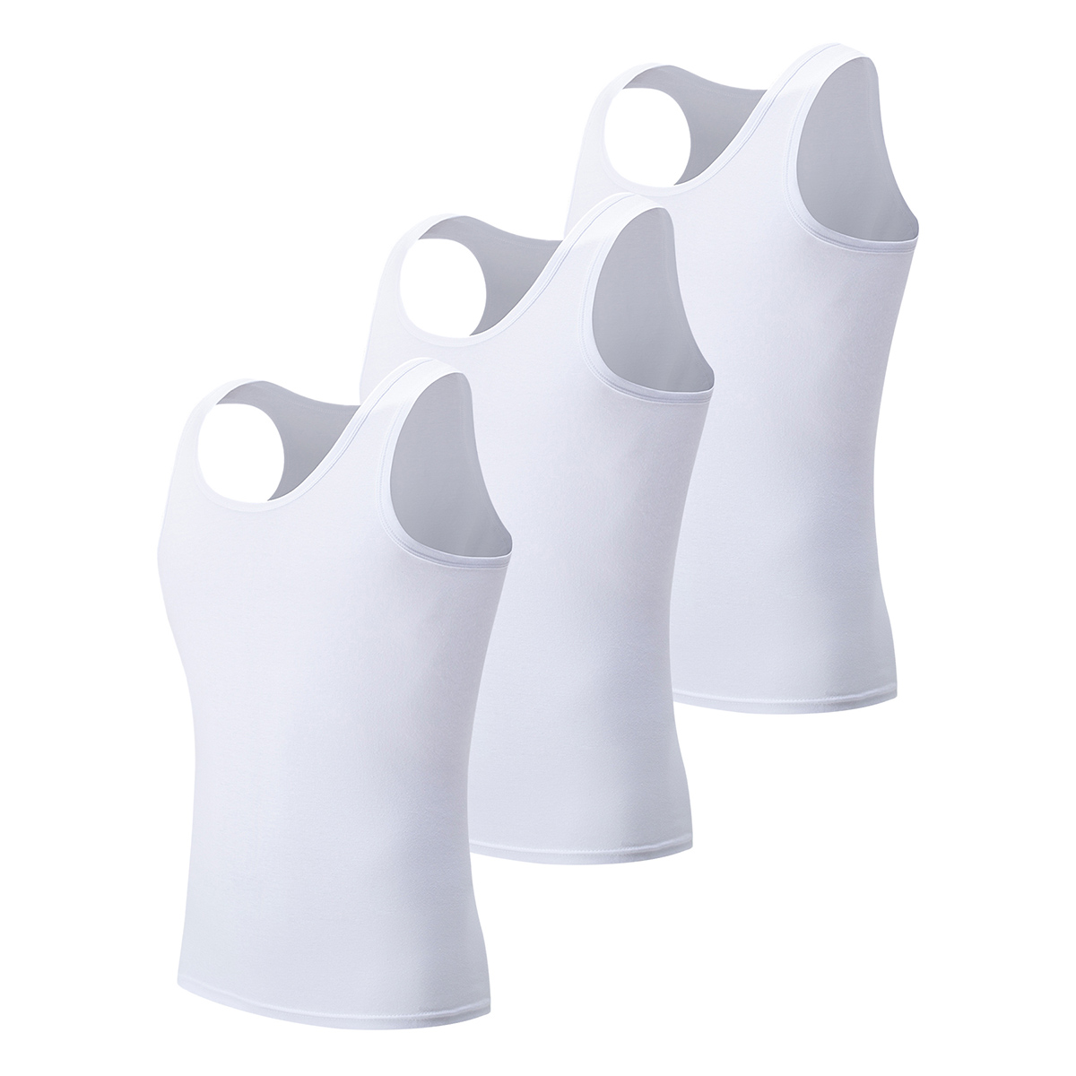Fitness & Nutrition Lab - เสื้อกั๊กผู้ชาย 3 ชิ้น สำหรับทุกฤดูกาล ไซส์ใหญ่ สีพื้น