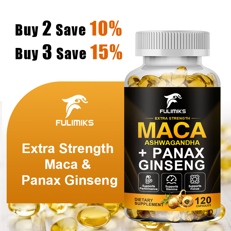 Ashwagandha Extract Root - ทริปเปิ้ลมาคาเบลนด์ผสมโสมและอัชวาคันธา ช่วยบำรุงสุขภาพทางเดินการเจริญพันธุ์ ปรับสมดุลฮอร์โมน บำรุงกล้ามเนื้อ และบรรเทาความเครียด