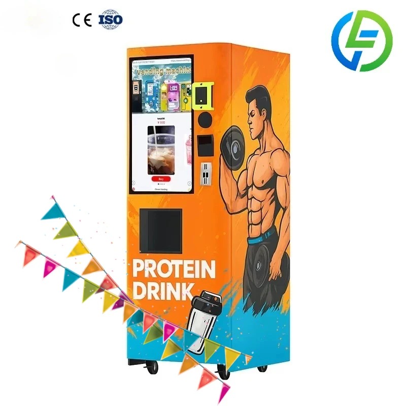 Fitness Nutrition Protein - ตู้จำหน่ายเครื่องดื่มโปรตีนอัตโนมัติแบบกำหนดเองได้ พร้อมหน้าจอสัมผัสอัจฉริยะ บริการตนเอง สำหรับโภชนาการด้านฟิตเนส