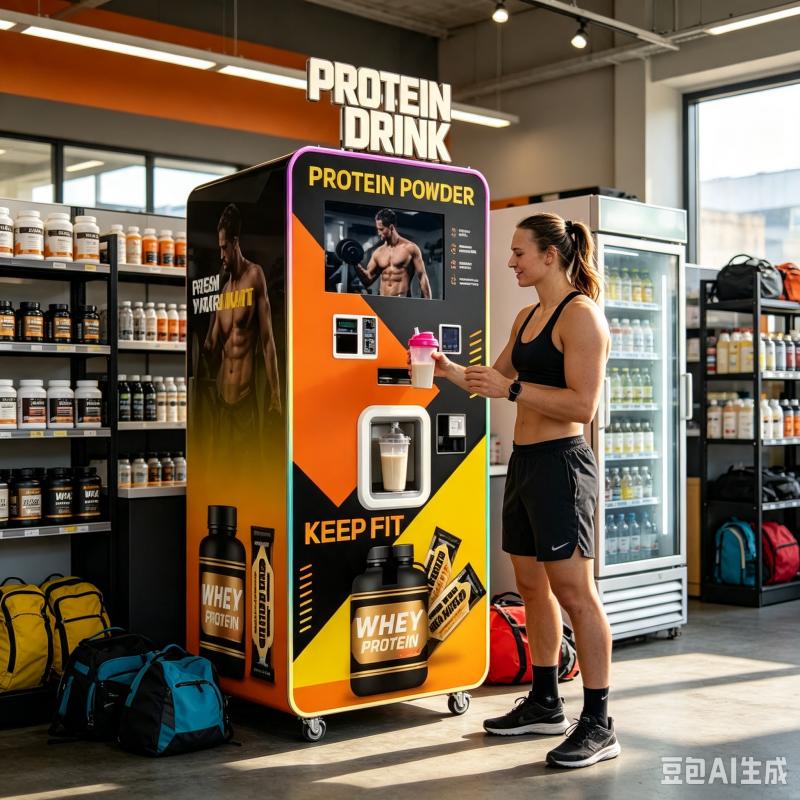 Fitness Nutrition Protein - เครื่องจำหน่ายโปรตีนเชคแบบอัตโนมัติ ควบคุมด้วยระบบดิจิทัลที่ปรับแต่งได้ เครื่องดื่มโภชนาการสำหรับฟิตเนสคลับ โซลูชันเชิงพาณิชย์