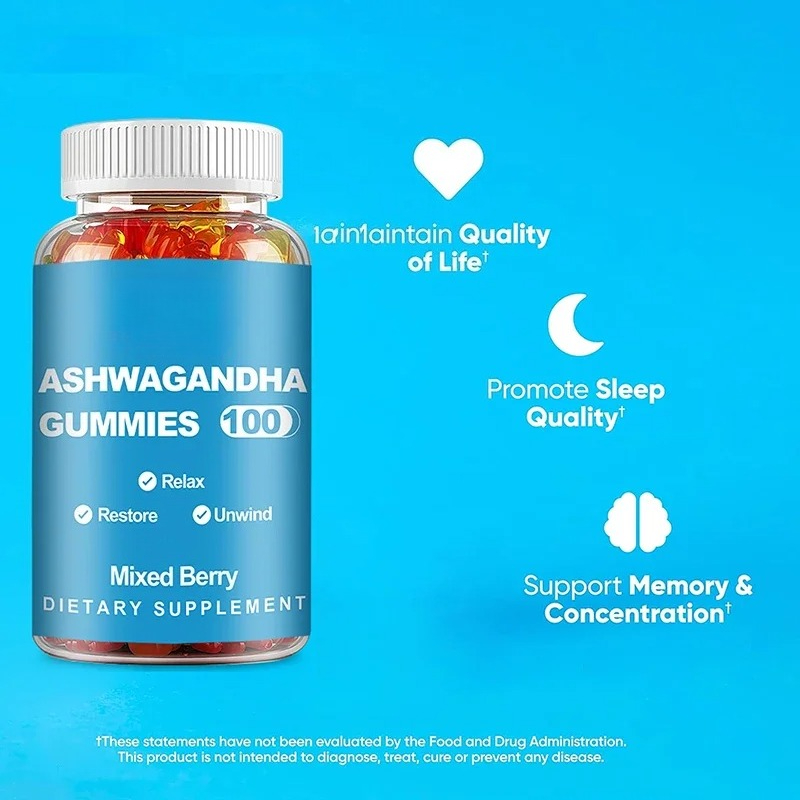 อัชวากันธา กัมมี่ - บรรเทาความ - Ashwagandha Extract Root บทวิจารณ์และราคา