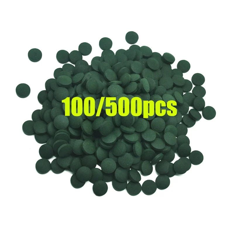 100-500 PCS ความบริสุทธิ์สูงสา - Spirulina Tablet Organic บทวิจารณ์และราคา