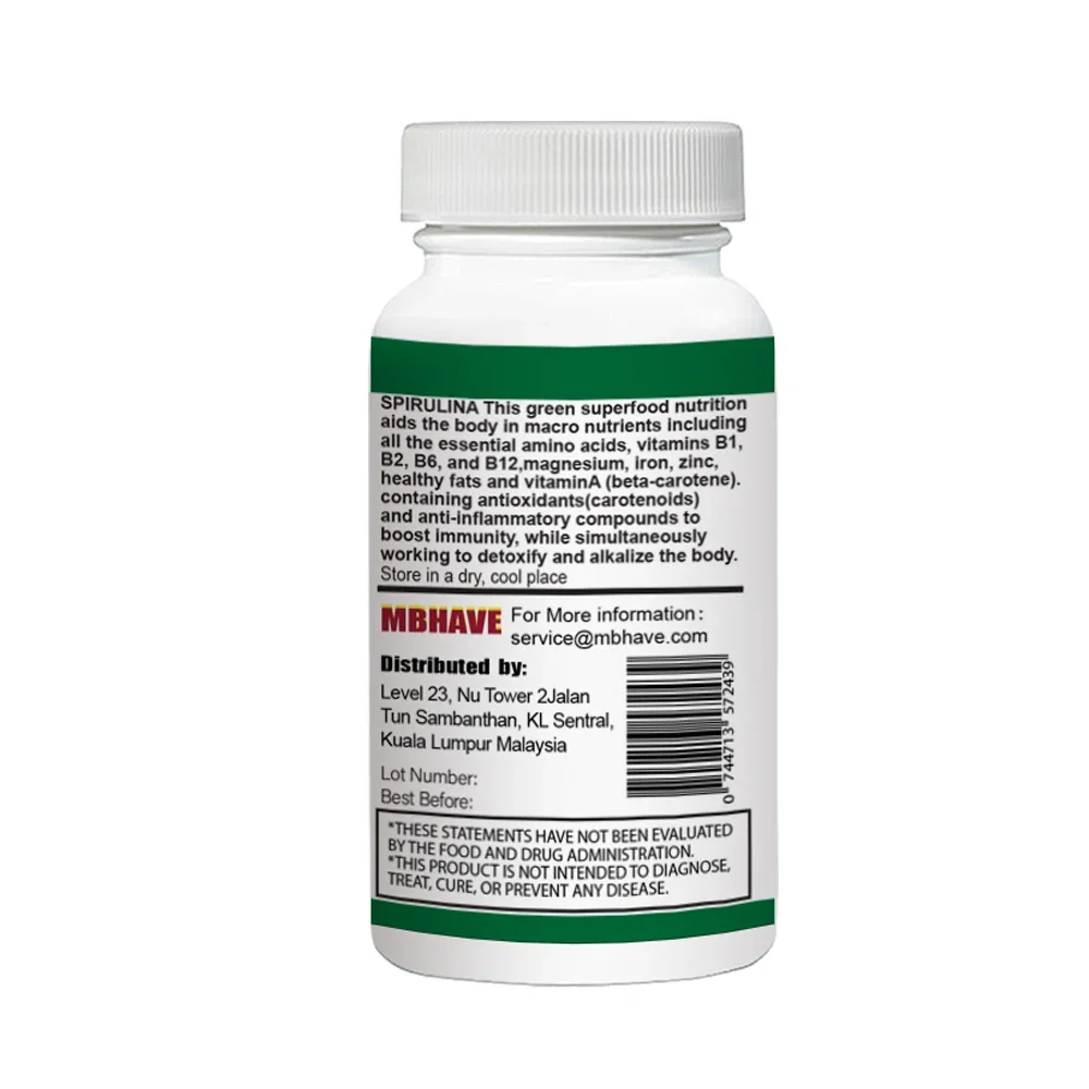 big deal จัดส่งฟรีมลพิษธรรมชาต - Spirulina Tablet Organic บทวิจารณ์และราคา
