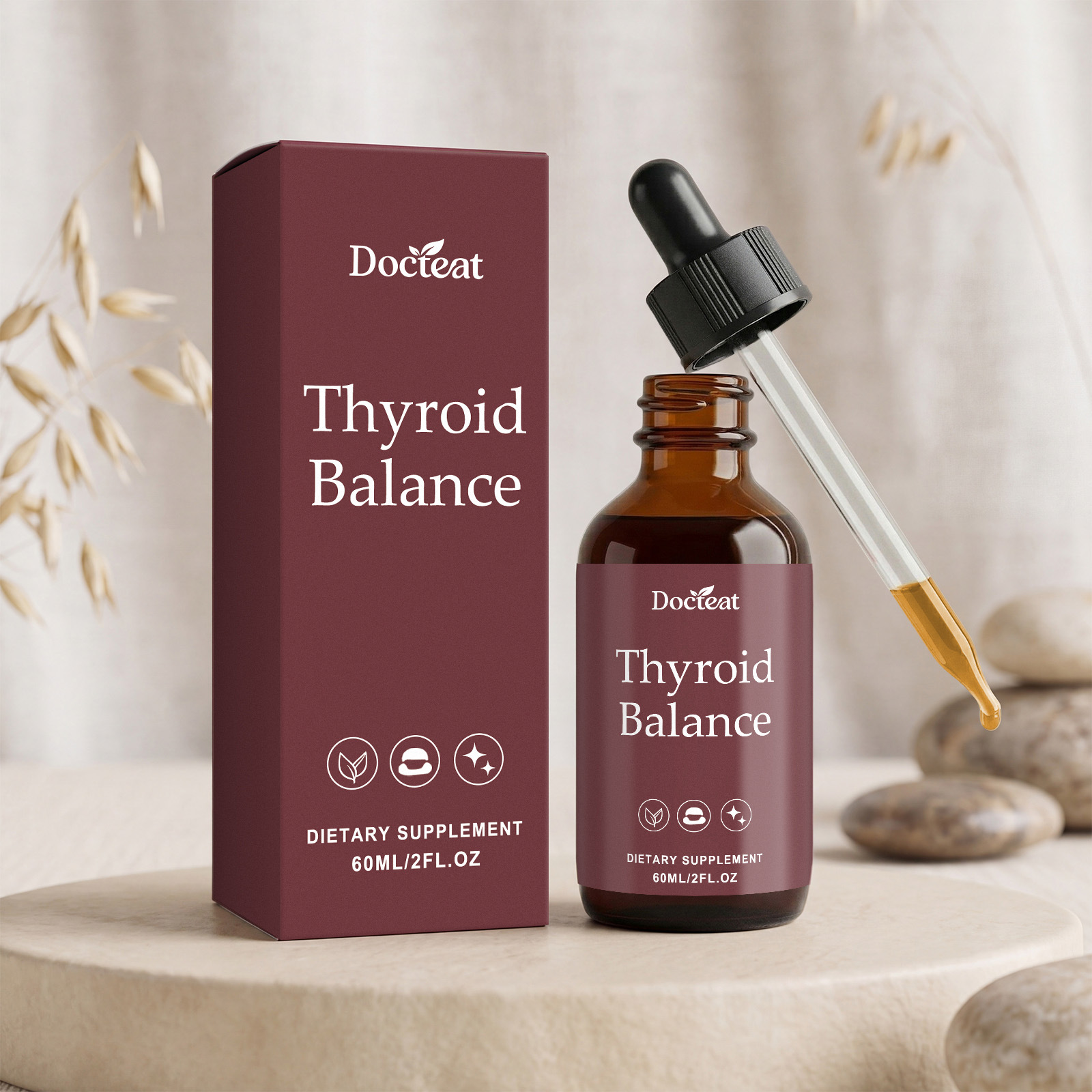 อาหารเสริมไทรอยด์ทิงเจอร์ ไอโอ - Iodine Drops Supplement บทวิจารณ์และราคา