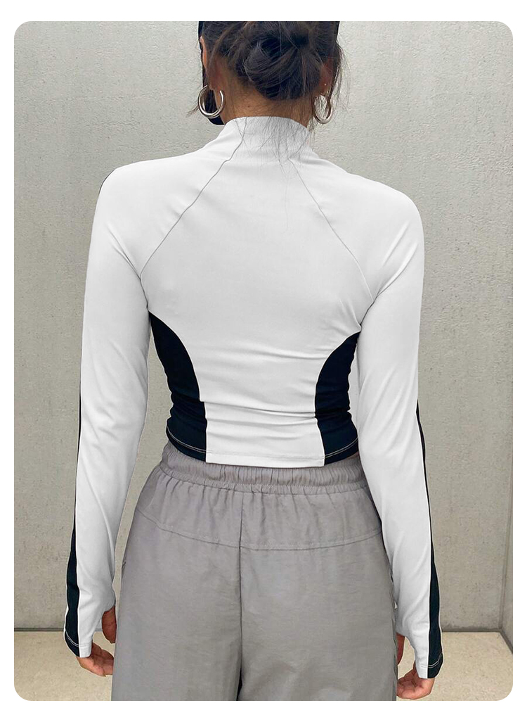 เสื้อโยคะ แจ็คเก็ตคอตั้ง แขนยา - Fitness & Nutrition Lab บทวิจารณ์และราคา