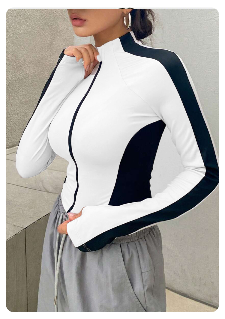 เสื้อโยคะ แจ็คเก็ตคอตั้ง แขนยา - Fitness & Nutrition Lab บทวิจารณ์และราคา