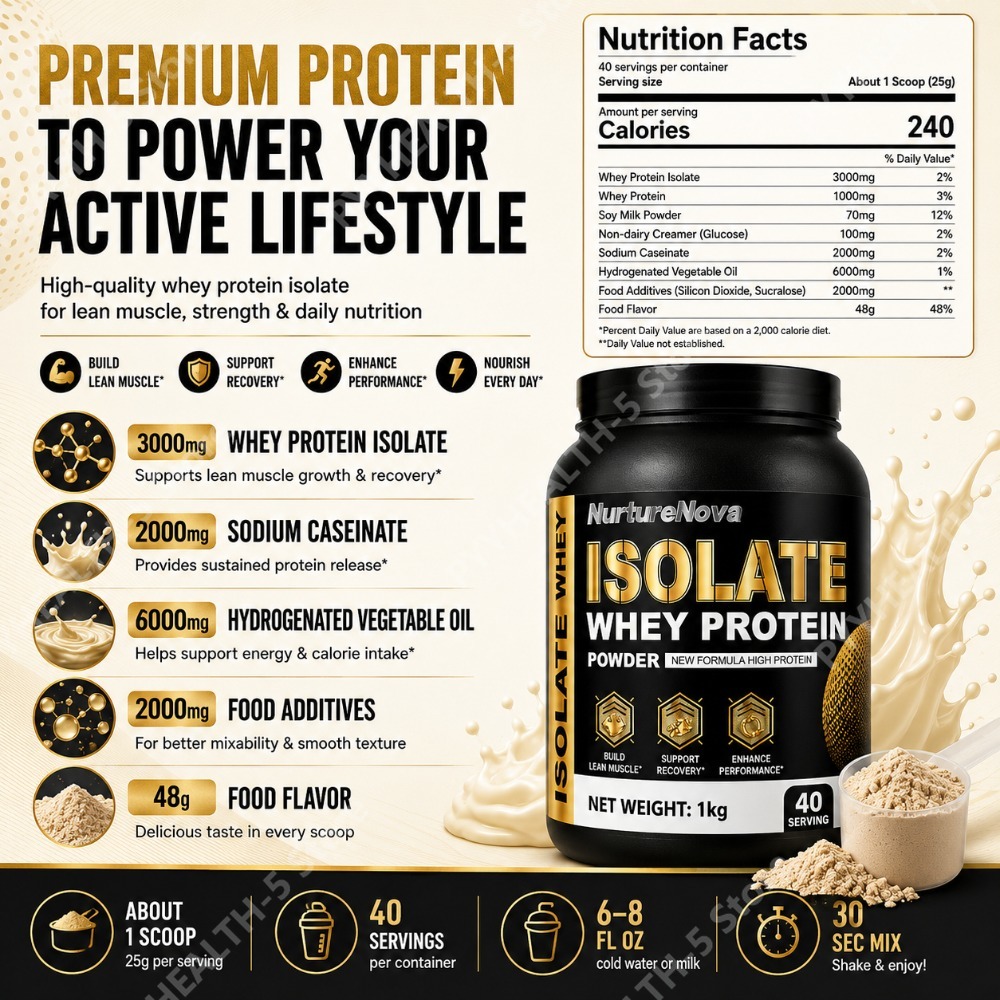ไอโซเลท เวย์ โปรตีน พาวเดอร์ 1 - Nutrition For Fitness And Sports บทวิจารณ์และราคา