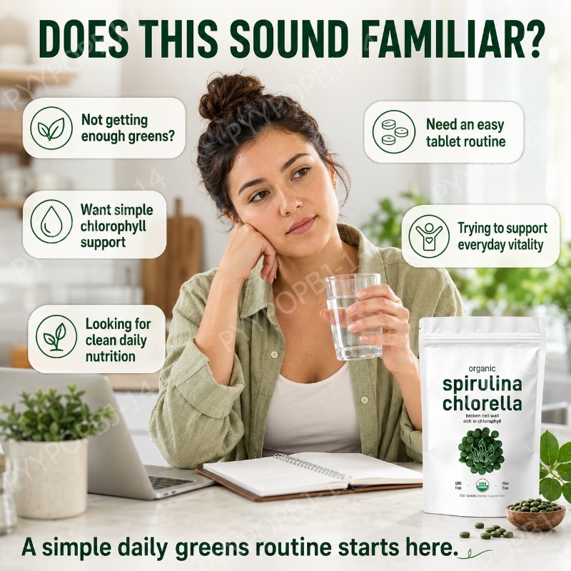 เม็ดสไปรูลิน่า คลอเรลลา ออร์แก - Spirulina Tablet Organic บทวิจารณ์และราคา