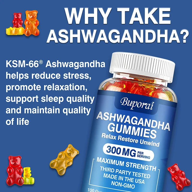 เยลลี่อัชวาคันธา - บรรเทาความเ - Ashwagandha Extract Root บทวิจารณ์และราคา