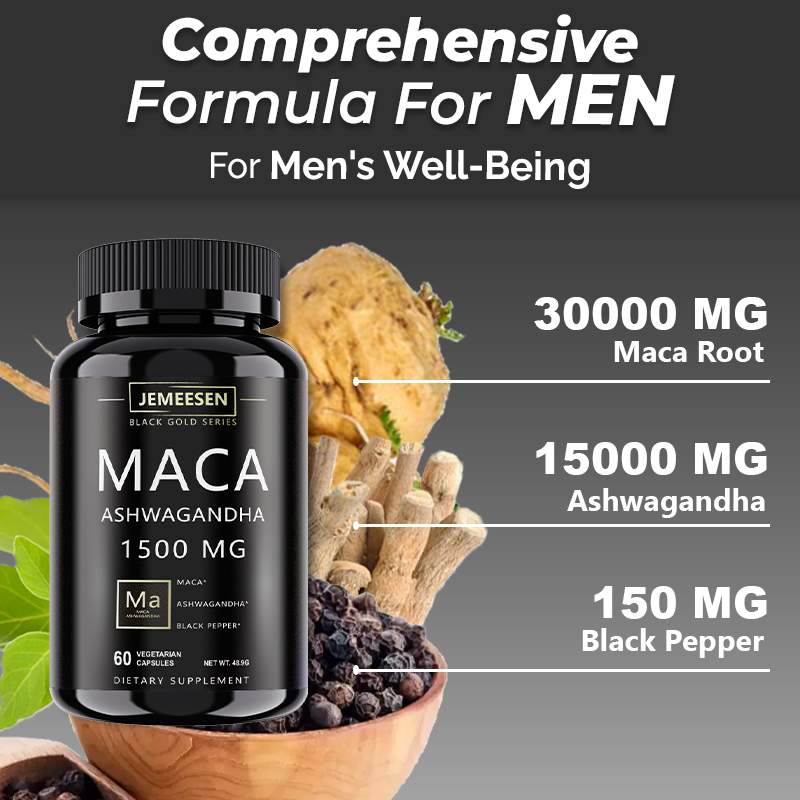 ผงรากมาคาอินทรีย์แคปซูล 1500 ม - Ashwagandha Extract Root บทวิจารณ์และราคา