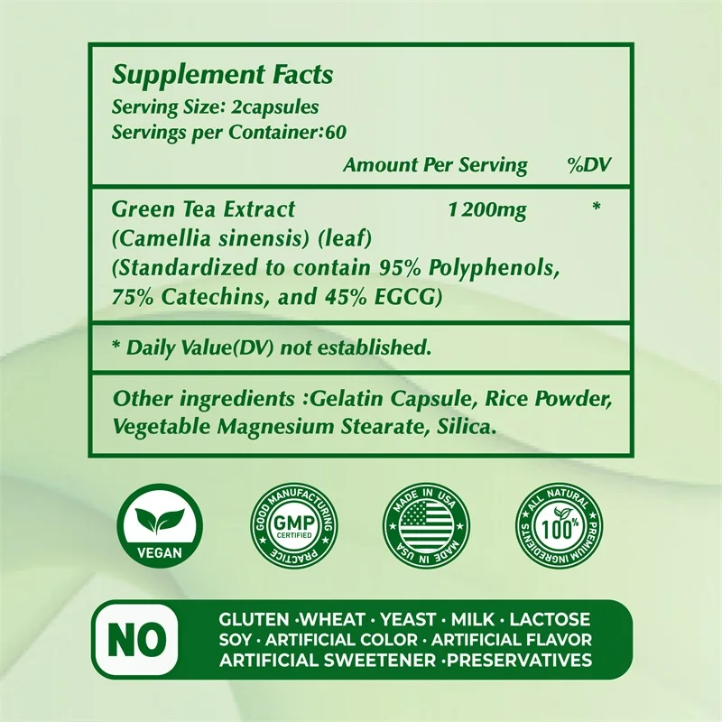 สารสกัดจากชาเขียว EGCG - เพิ่ม - Green Tea Extract Fat บทวิจารณ์และราคา